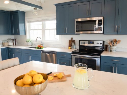 nautical cottage kitchen island counter