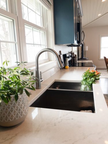 nautical cottage kitchen sink